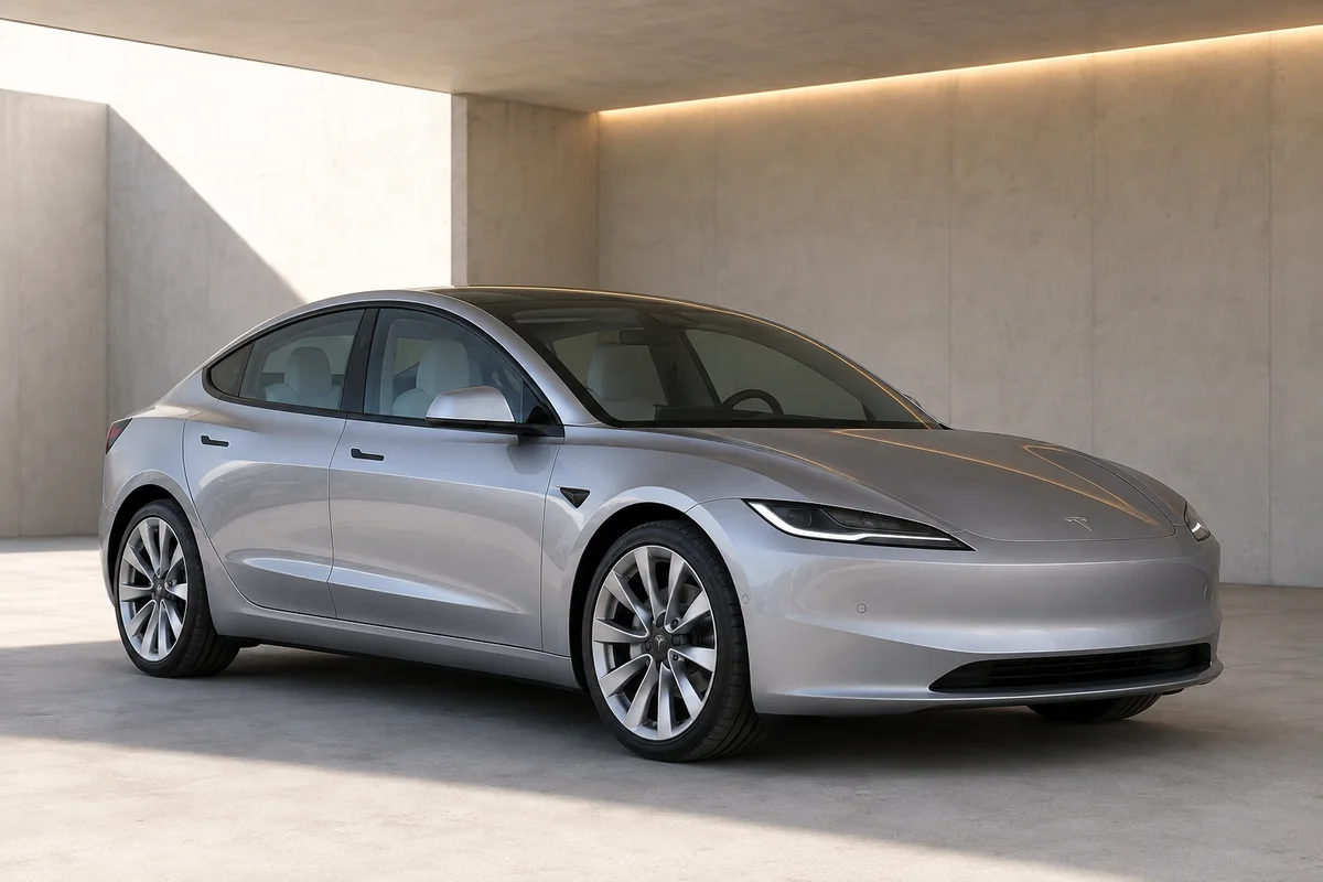 2024 Tesla Model 3, AI-generated representative illustration