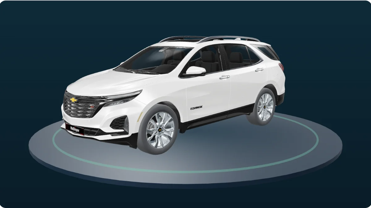 A Chevrolet Equinox, from the Build Studio's 3D model rather than a manufacturer photograph.